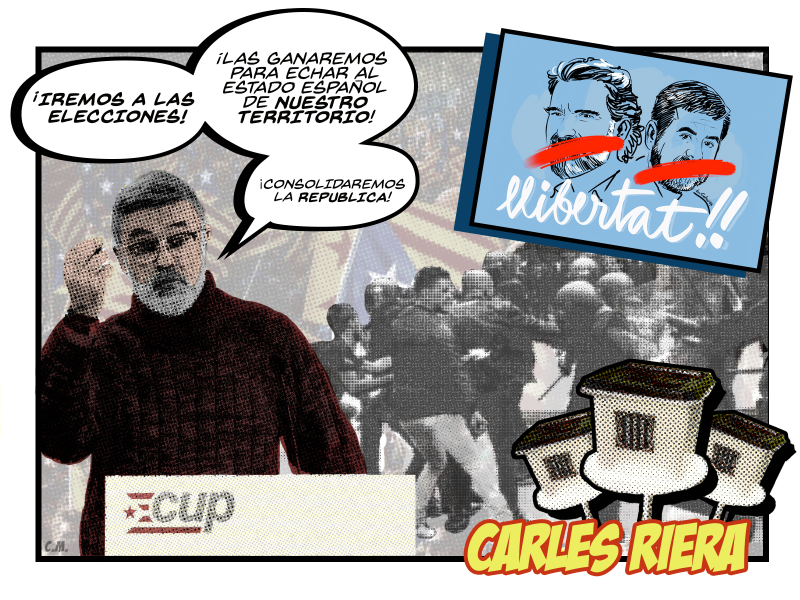 El cómic del 21-D | Featuring: Carles Riera (CUP)