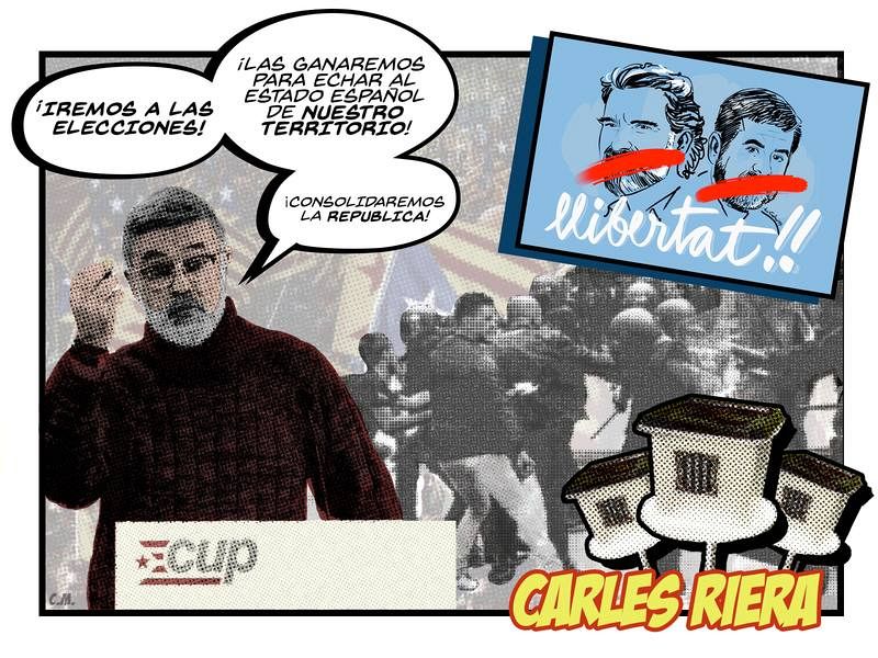 El cómic del 21-D | Featuring: Carles Riera (CUP) 