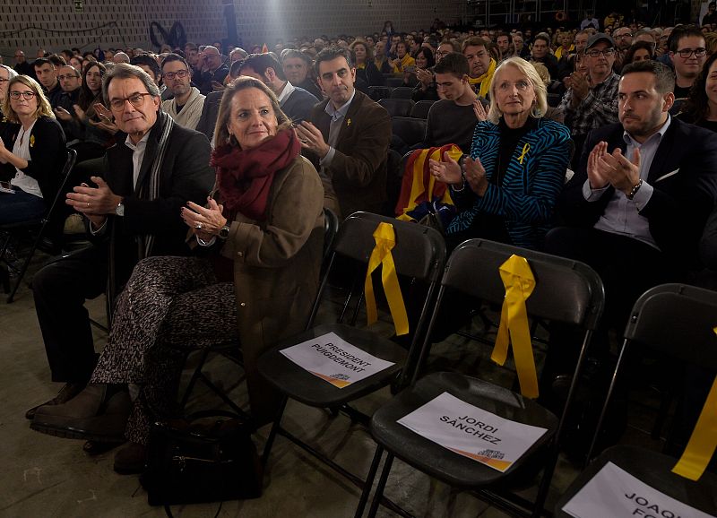 El expresidente de la Generalitat, Artur Mas, en el acto de Junts per Catalunya