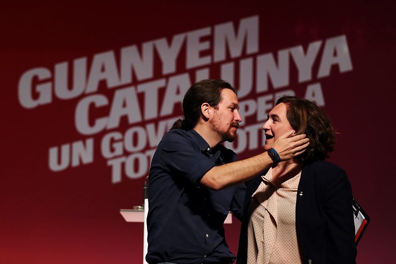 Acto de cierre de campaña Catalunya En Comú-Podem