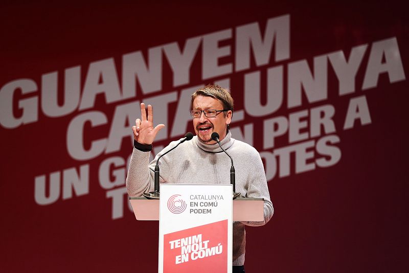 Domènech interviene en el acto final de la campaña