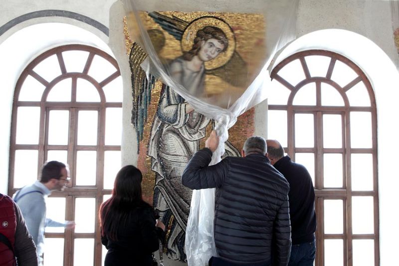 Mosaicos cruzados de la Basílica de Belén