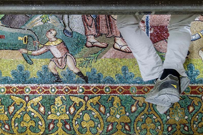 Mosaicos cruzados de la Basílica de Belén