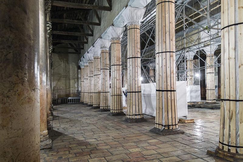 Mosaicos cruzados de la Basílica de Belén