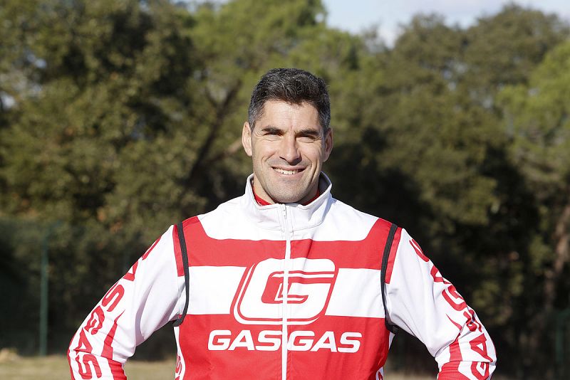 Imagen del piloto andorrano del 'Gas Gas Team' Cristian España.