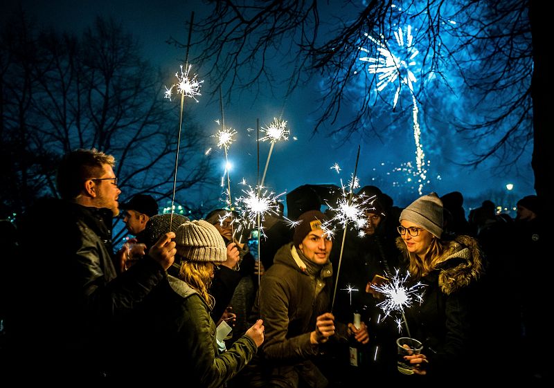 New Year's Eve celebration in Hamburg