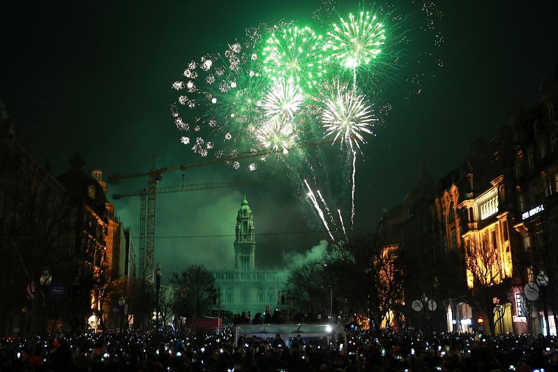 New Year's Eve celebration Porto