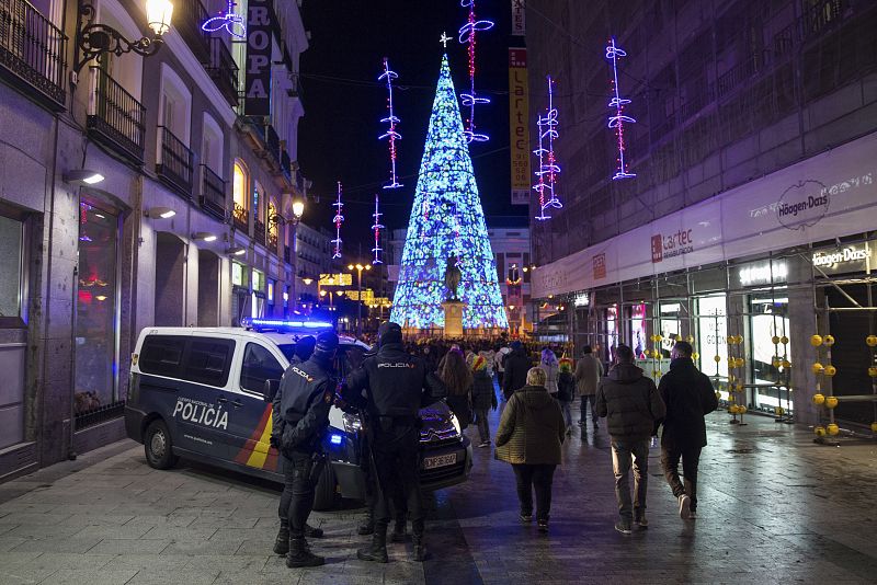 Medidas seguridad acceso Puerta del Sol