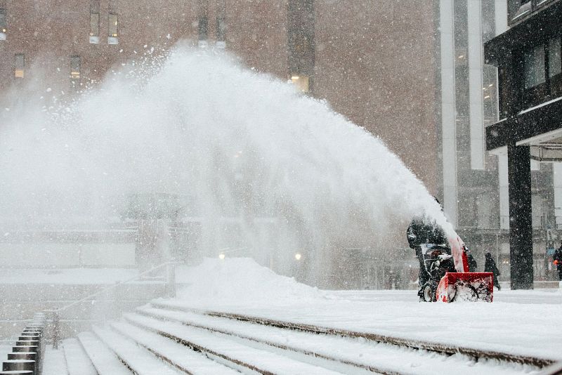 Frío y nieve en Nueva York