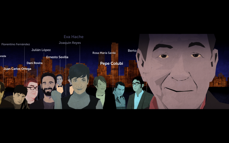 Miguel Gila, admirado por todos. El documental "Gila nunca fue serio" cuenta con la participación de muchos personajes famosos de la escena actual