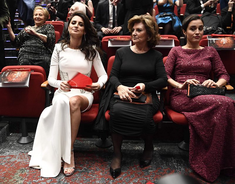 Penélope Cruz, momentos antes del inicio de la gala