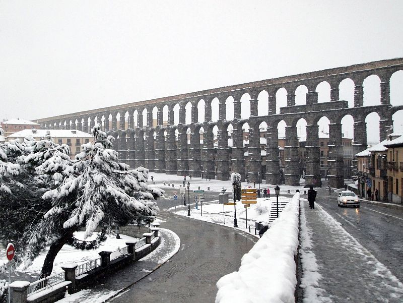 Nieve en Segovia