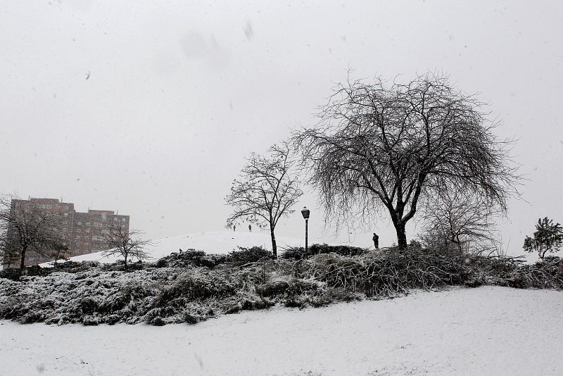 Nieve en el parque del Cerro del Tío Pío