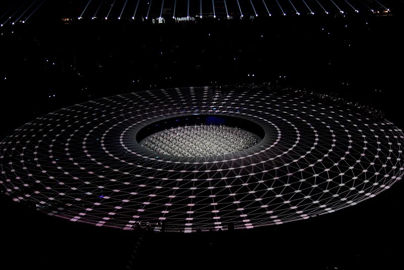 Espectacular imagen de la inauguración de los Juegos de Invierno 2018.