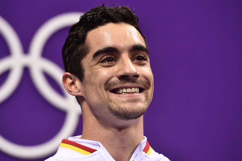 Javier Fernández sonríe tras su participación en el programa corto.