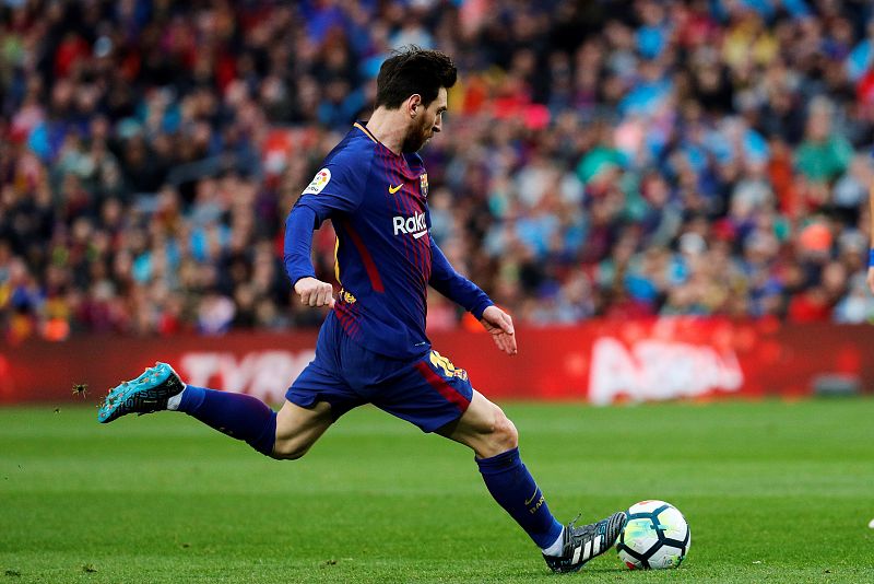 El golpeo magistral de Messi es una de sus armas más peligrosas.