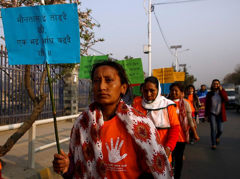 Mujeres unidas en Nepal