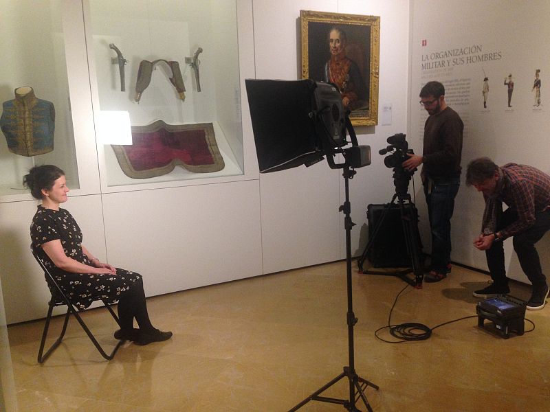 Entrevista a Raquel Sánchez en el Museo del Ejército en Toledo