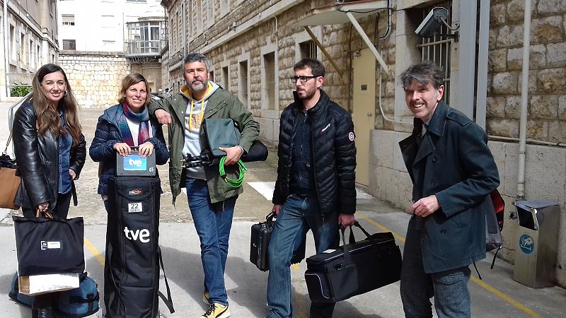 El equipo de Cartas en el tiempo ha filmado en Barcelona y Tarragona