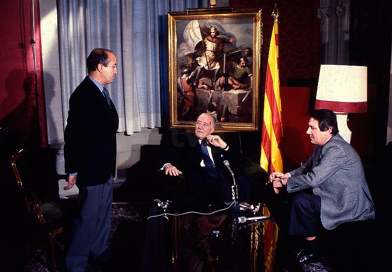 1977 Jorge Arandes Josep Terradellas Joan Armengol Entrevista referendum