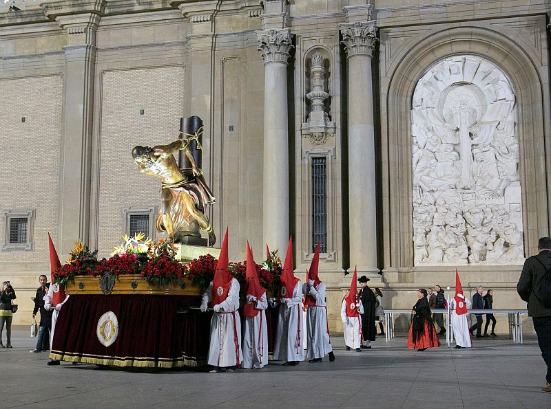 Procesión del Señor atado a la Columna en Zaragoza
