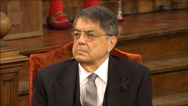 Sergio Ramírez, Premio Cervantes 2017, en el acto de entrega del galardón