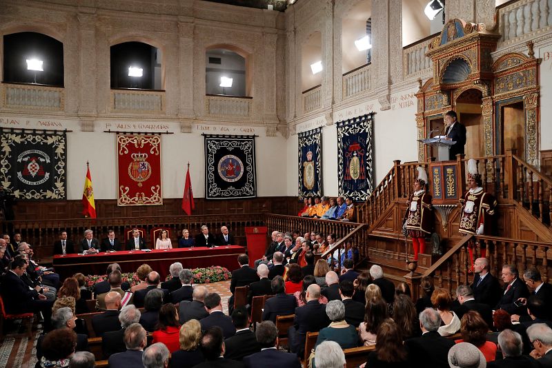 Sergio Ramírez pronuncia su discurso del Premio Cervantes