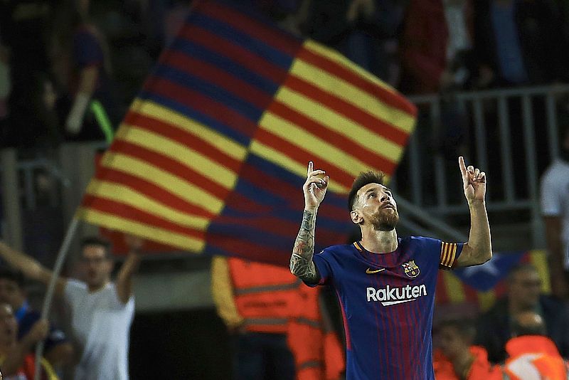 Con Messi enchufado, el Barça batió el récord de victorias consecutivas en Liga.