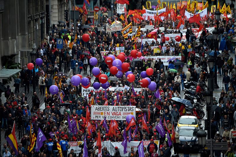 Manifestación en Barcelona
