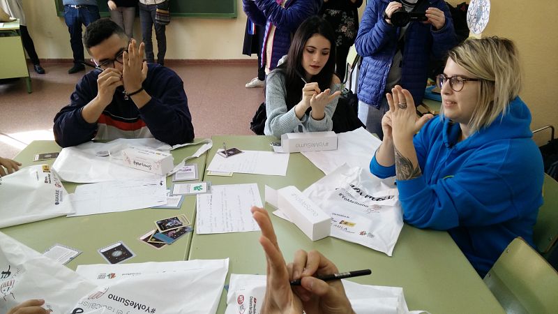 La youtuber Yellow Melow durante la presentación de la campaña Somos más