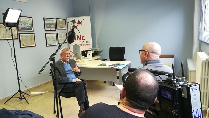 Curro Aguilera entrevistando a Ignacio Morgado