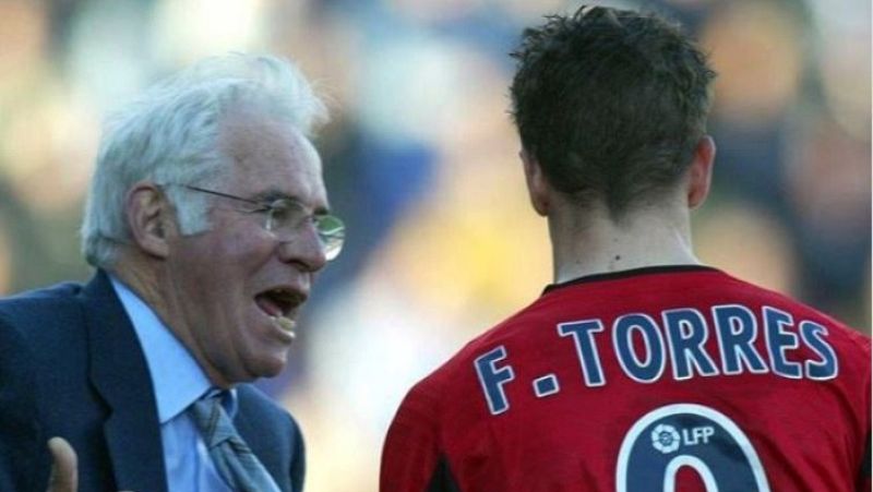 Aragonés marcó a un 'Niño' que se iniciaba en el fútbol profesional