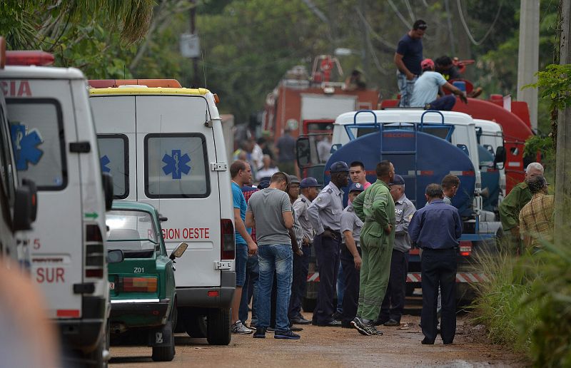 Primeras imágenes del accidente aéreo en La Habana