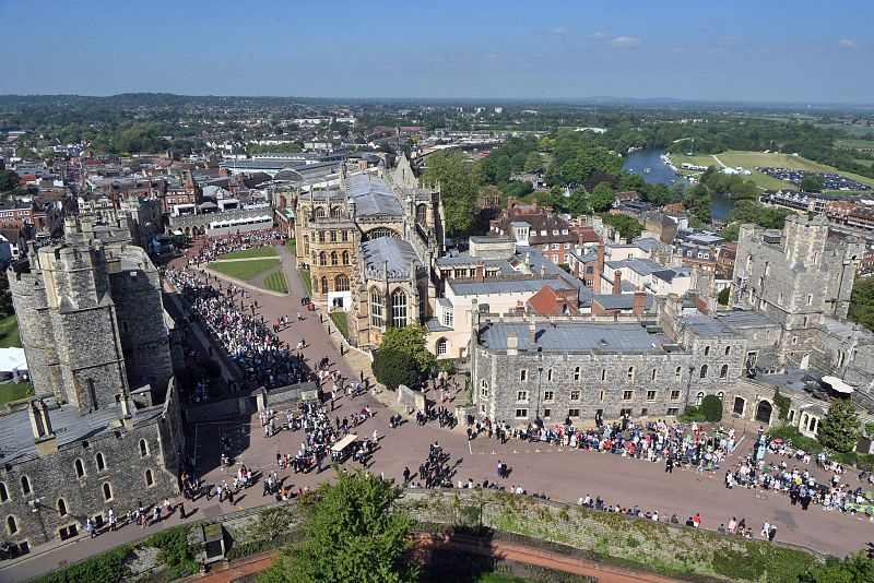 Imagen aérea del castillo de Windsor