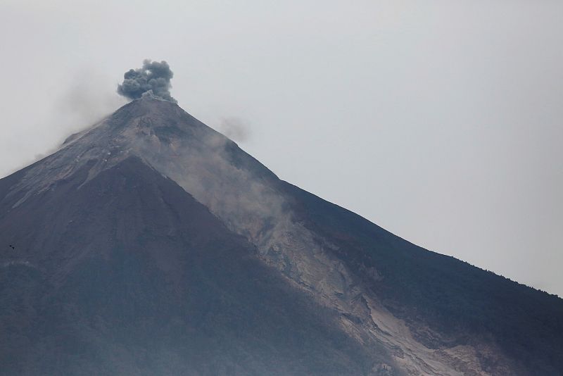 La erupción más violenta del volcán 'Fuego' en Guatemala