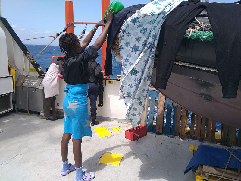 Los migrantes comienzan a asentarse en el Aquarius