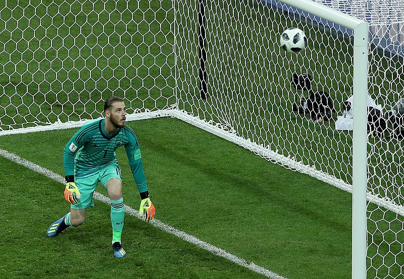 De Gea no tuvo su noche ante Portugal.