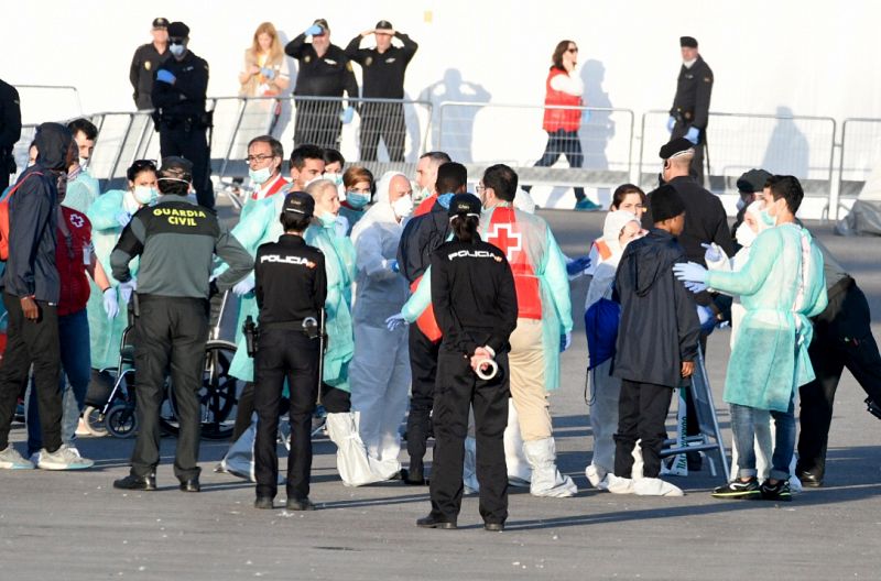 Llegada de los migrantes del Aquarius a Valencia