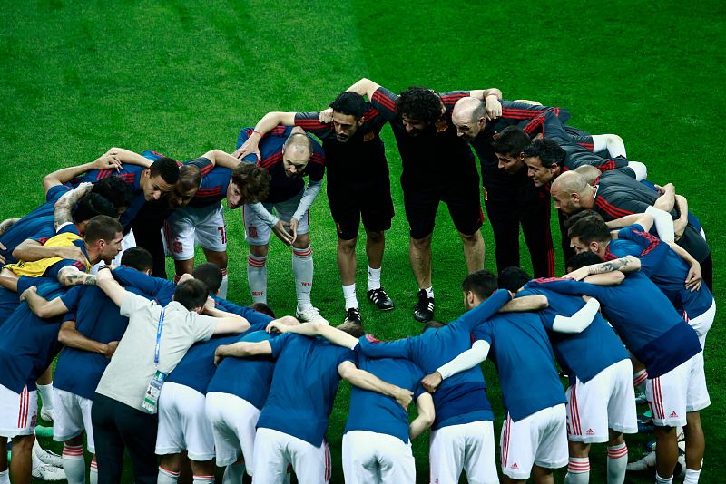 Piña de la Selección Española de Fútbol