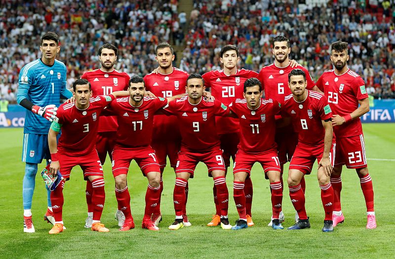 Once de Irán frente a España