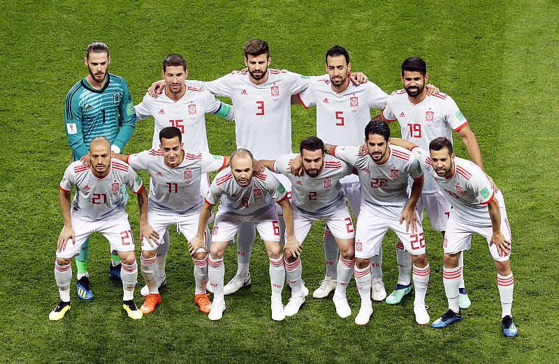 Once titular de España ante Irán