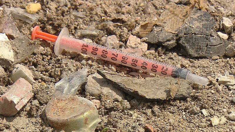 Jeringuilla fuera de uso