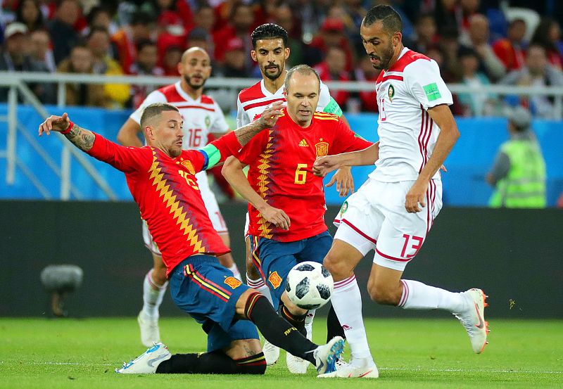 Las mejores imágenes del España-Marruecos