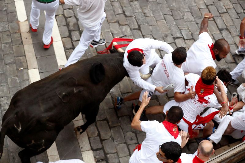 Séptimo encierro Sanfermines 2018