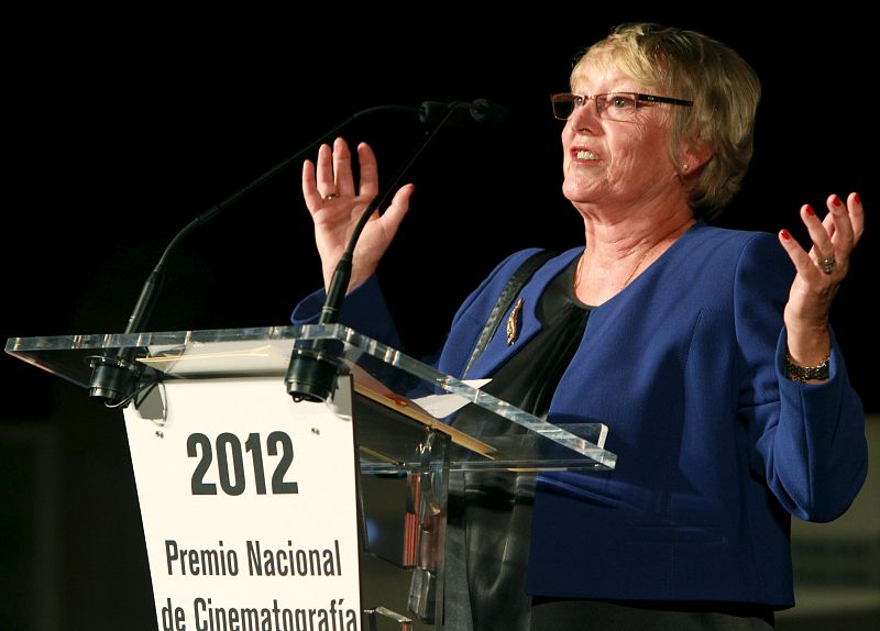 En la entrega del Premio Nacional de la Cinematografía durante el Festival Internacional de Cine de San Sebastián.