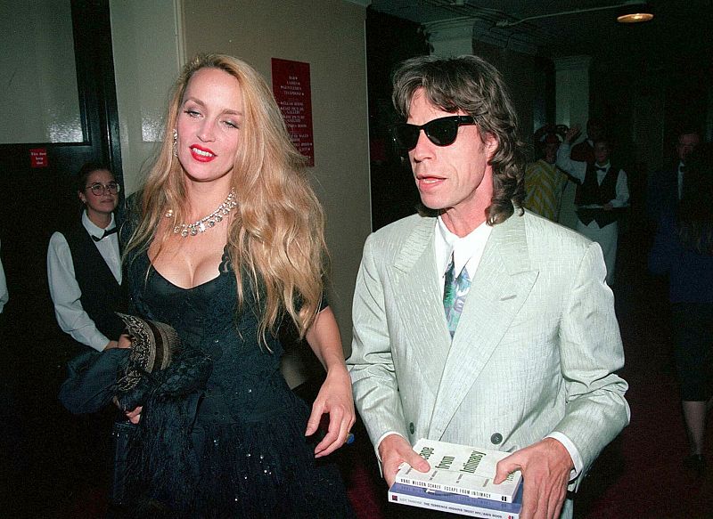 Mick Jagger y Jerry Hall