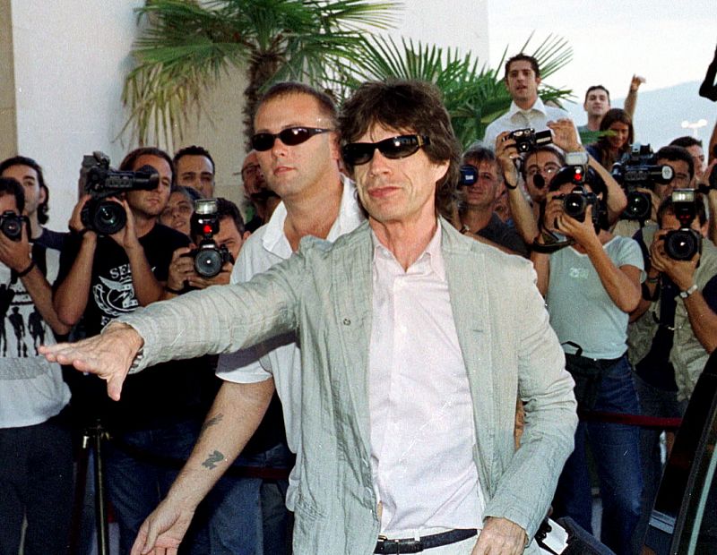 Mick Jagger a su llegada a Benidorm