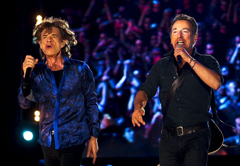 Mick Jagger y Bruce Springsteen, en el Rock in Rio Lisboa