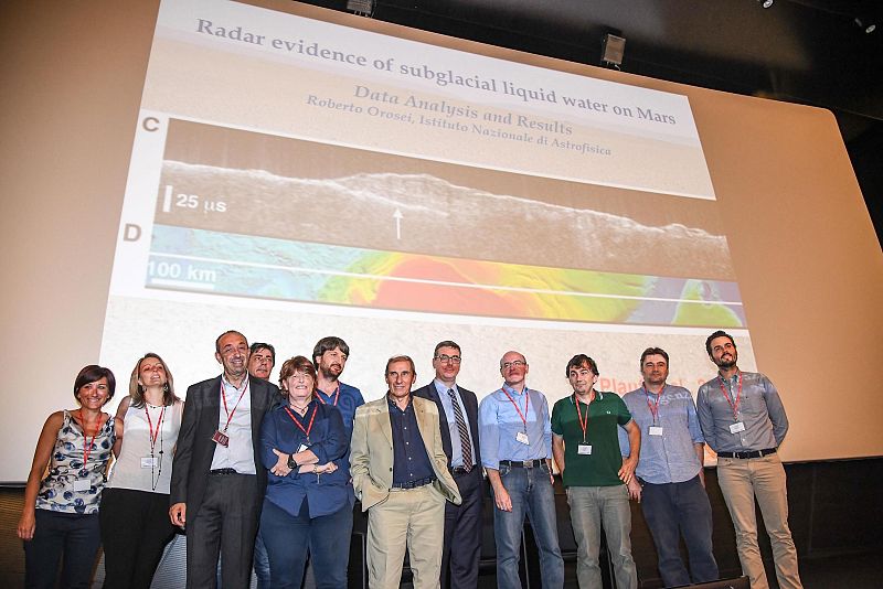 El lago descubierto por los investigadores italianos, en imágenes