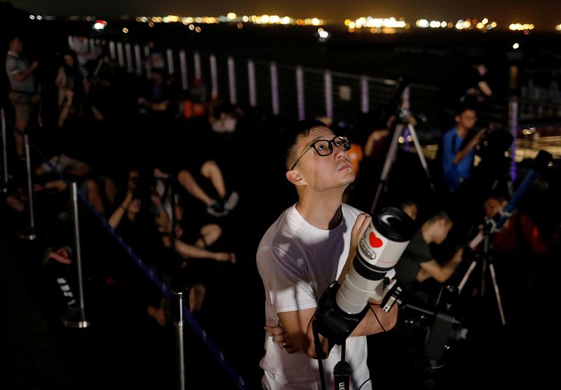 Eclipse de Luna en Singapur